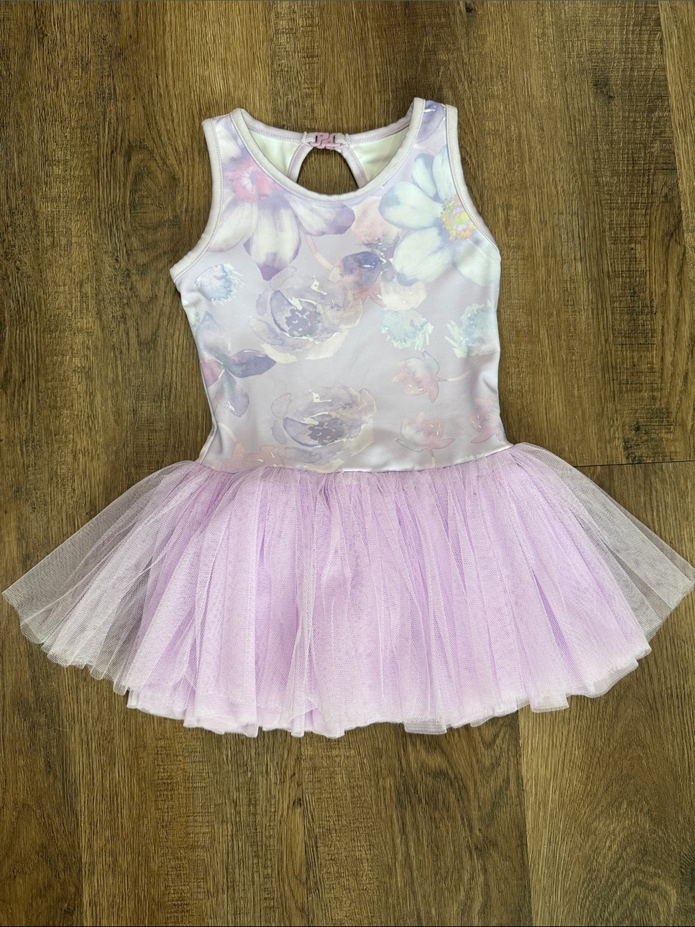 Danz N Motion,Girls' Lavender Floral Tutu Dress